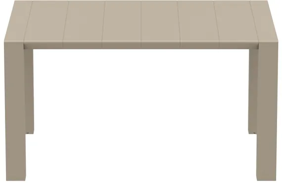 Стол пластиковый раздвижной Vegas, 100-140х100 cм, бежевый