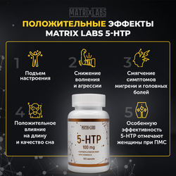 Matrix Labs 5-HTP 100 мг. + Vitamin B6 (100 капс.) [M] для МП