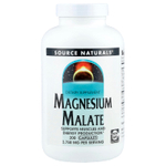 Source Naturals, малат магния, 200 капсул