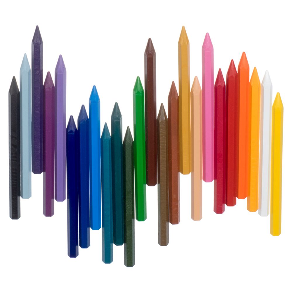 Карандаши (мелки) пластиковые JOVI 24цв., шестигранные, картон, европодвес