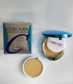 тон 21 Увлажняющая пудра для лица с коллагеном ENOUGH COLLAGEN TWO WAY CAKE INCLUDING REFILL SPF25 со сменным блоком