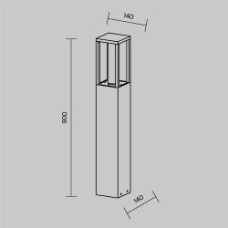 Уличный ландшафтный светодиодный светильник Maytoni Expo O480FL-L12B3K1