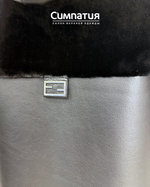 Двустороннее комбинированное пальто с поясом.