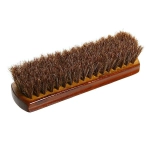 Щетка для обуви деревянная с натуральным ворсом «Уход», цвет коричневый,18см