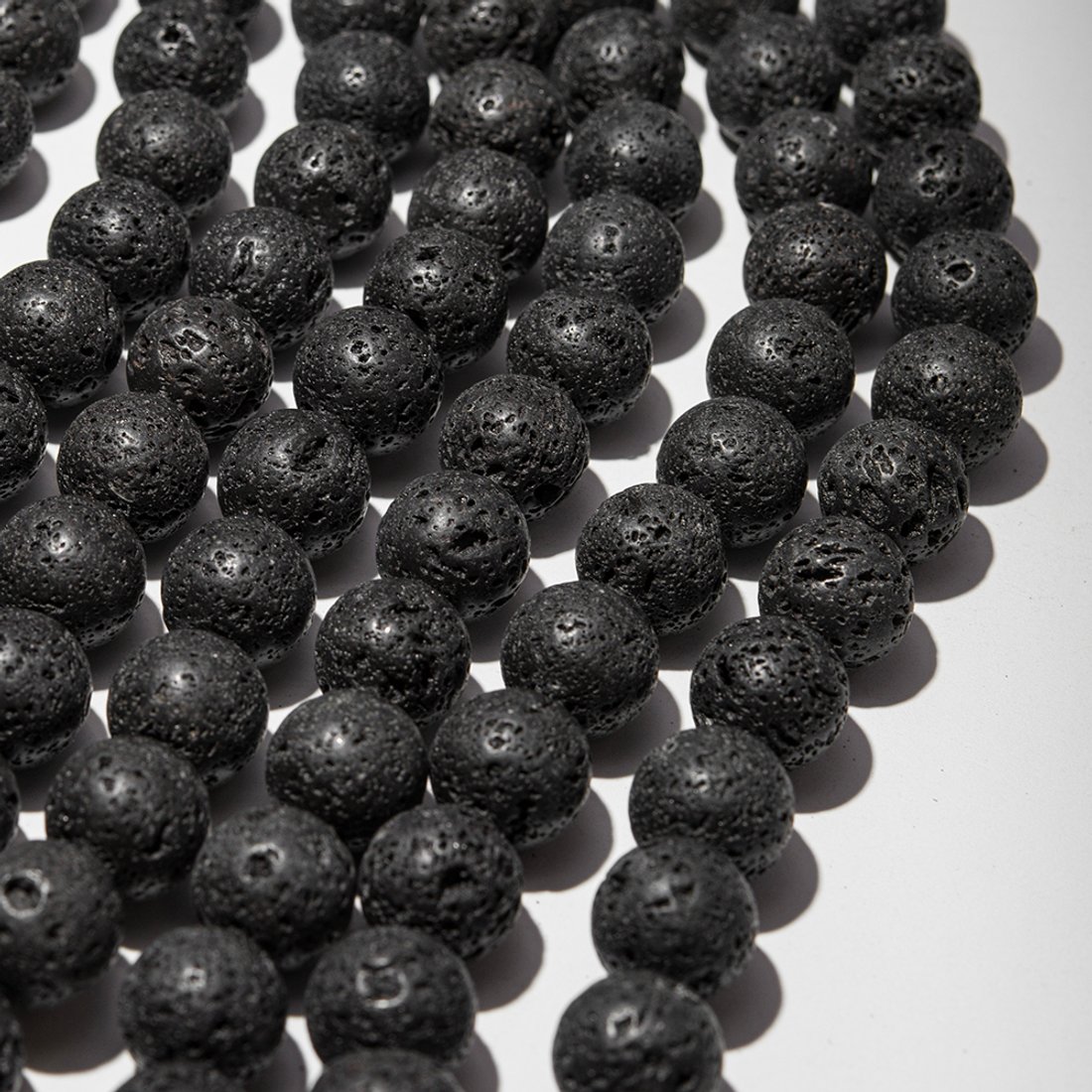 Лава вулканическая натуральная, 16,3мм, шар