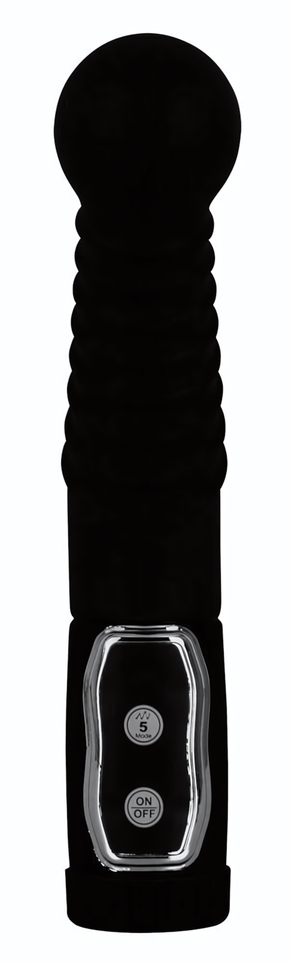 Чёрный стимулятор простаты с ротацией Prostate Twister - 20 см. (Цвет: черный)