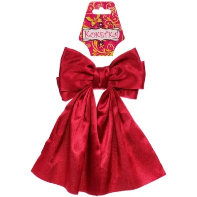 Заколка-автомат для волос «ПЕРСЕЯ», цвет бордовый, 13*8*18,5см (блистер Кокетка)