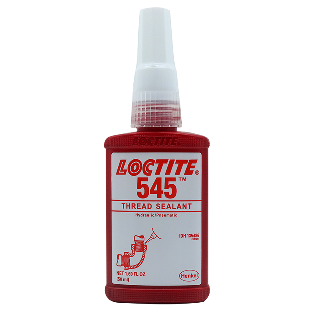 Loctite 545, уплотнитель средней прочности для фитингов с мелкой резьбой.