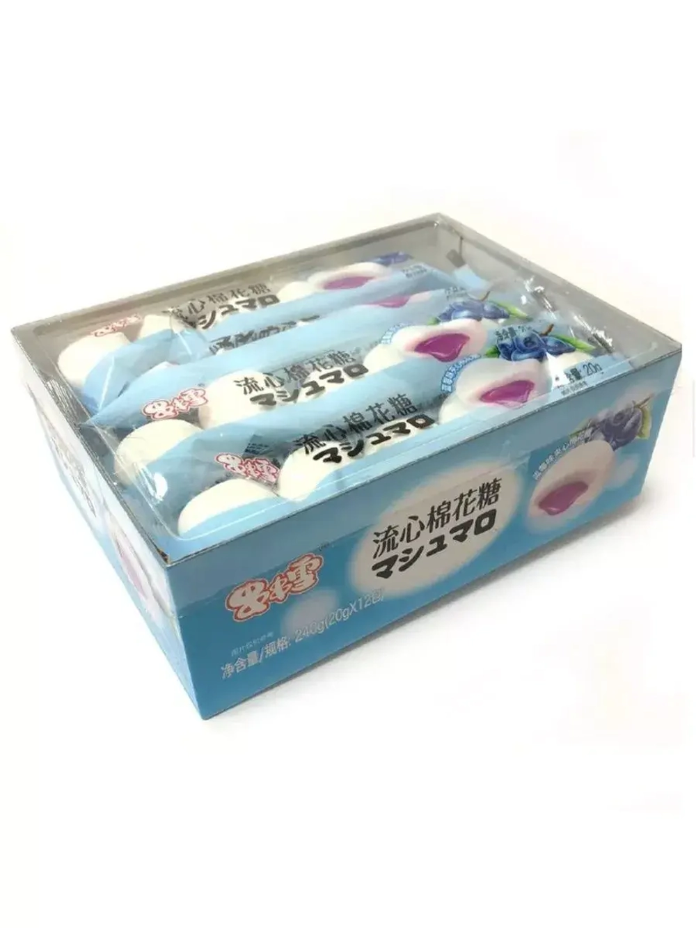 Маршмеллоу с черничной начинкой 20г * 12шт