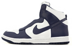 Sacai x Nike Dunk synthetic leather artificial leather wrapped non-slip wear-resistant mid-top sneakers women's blue and white