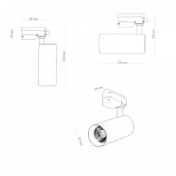 Светильник на штанге Denkirs SOLID KOPER DK6452-BK