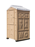 Туалетная Кабина  «Комфорт» в сборе Экомарка  пластиковый поддон T-6 (1200x1100x2200см;75кг;бежевый) - арт.561389