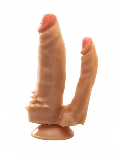 Фаллоимитатор двойной с ионами серебра № 11 реалистик 17 см