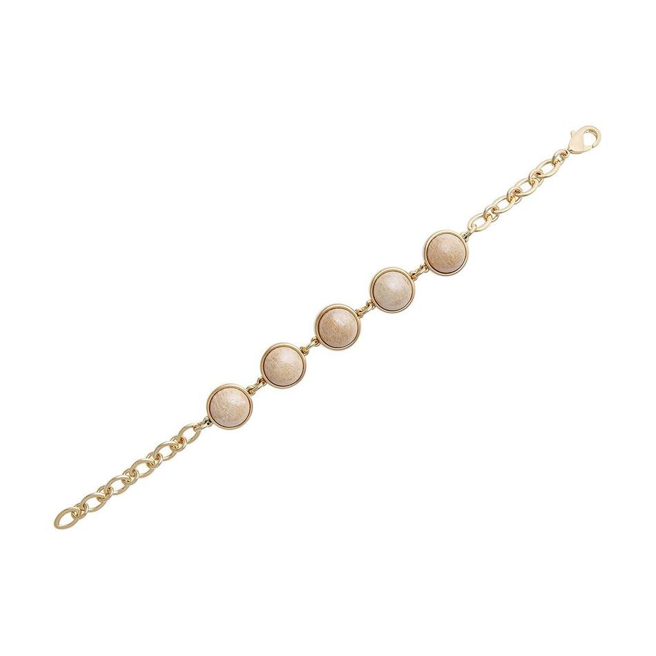 Браслет классический Possebon Pearl Amazonite Beige C1362.12 BR/G