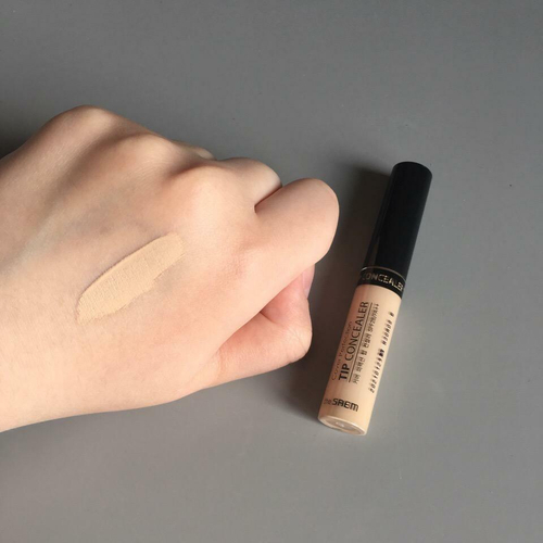 Жидкий консилер The Saem Cover Perfection Tip Concealer #01 Clear Beige