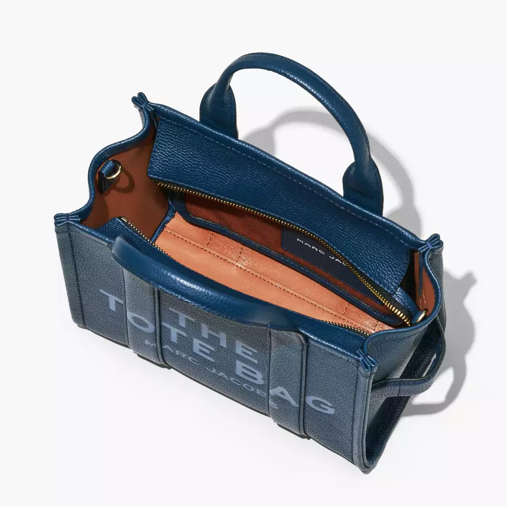 Сумка-тоут Marc Jacobs The Leather Mini Tote Bag Blue Sea