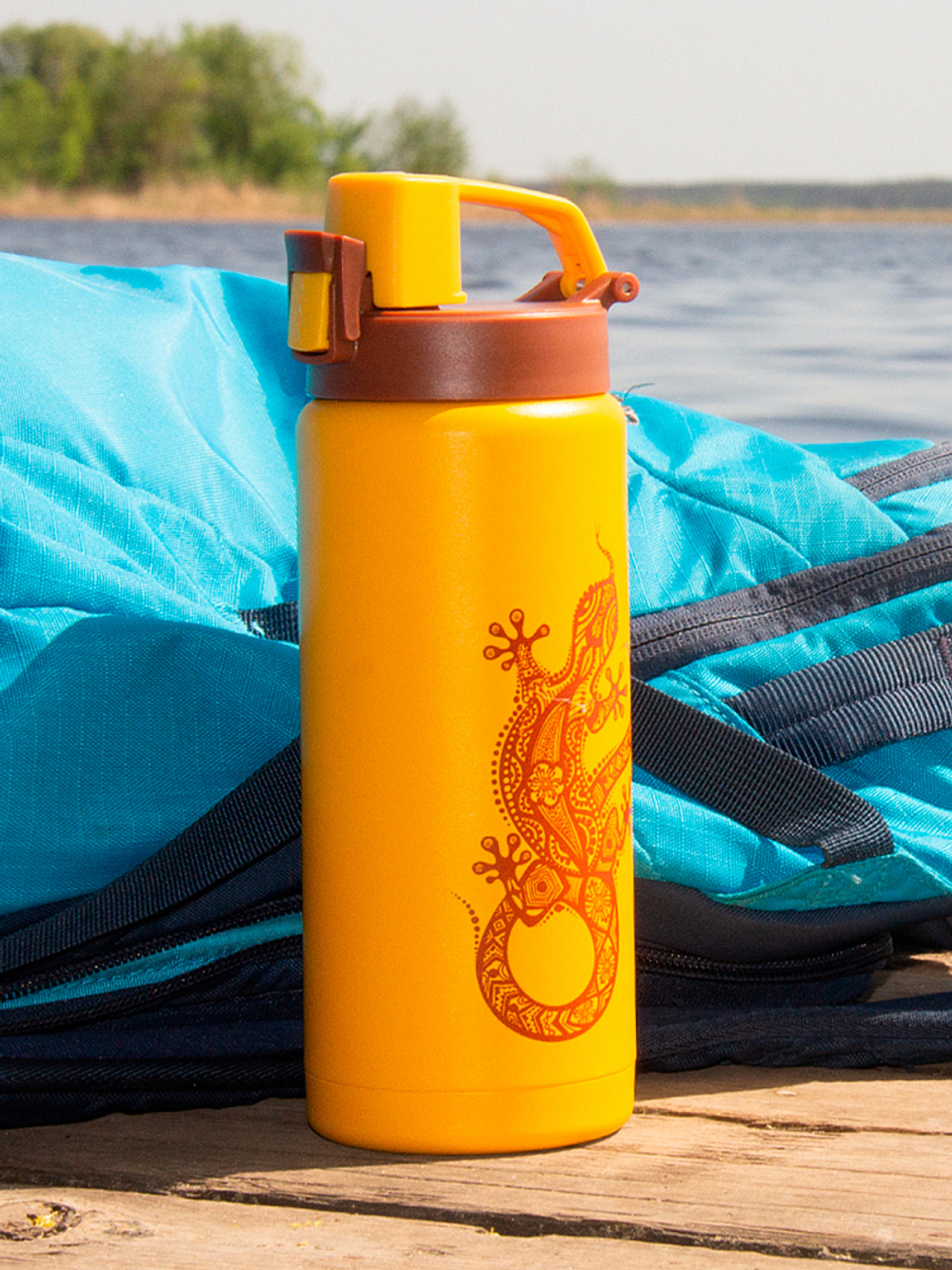 Термокружка 500 мл (ящерица)