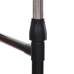 Вешалка гардеробная телескопическая напольная на колёсах двойная «ПЕРФЕКТХАУС», цвет черный, нагрузка до 25кг, 75*42*150см