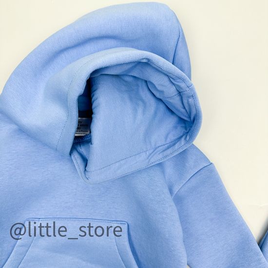 Комплект из футера с начесом "Bright" Небо/Индиго