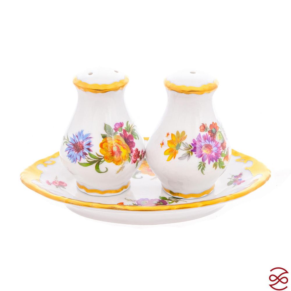 Набор для специй Queen's Crown Мейсенский букет