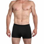 Мужские трусы боксеры черные с узором Sergio Dallini SG2911-1