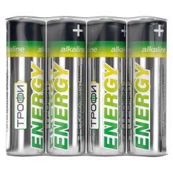 Батарейки Трофи LR6-4S ENERGY Alkaline | Батарейки Щелочные (Алкалиновые)