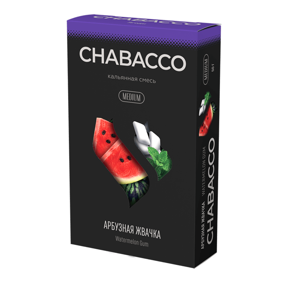 Chabacco Mix Medium - Watermelon Gum (Арбузная Жвачка) 50 гр.