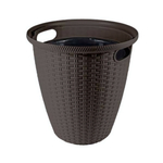 Кашпо напольное Ротанг D 380/30 л с внутренним горшком 16 л Горький шоколад
