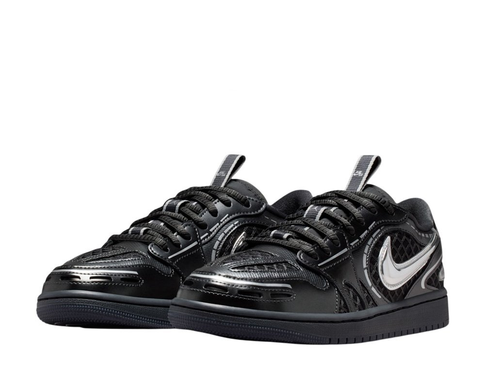 Баскетбольные кроссовки Air Jordan 1 Low Method of Make Black shoes