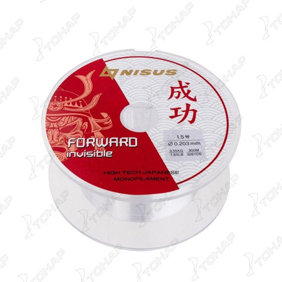 Леска FORWARD Invisible 0,203mm/300m Nylon Transparent (N-FI-0203-300) Nisus