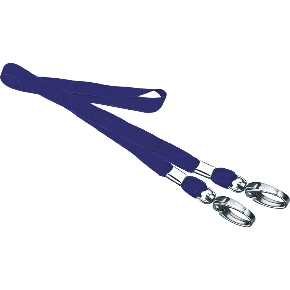 Держатель для бейджа Attache Economy с двумя карабинами, синий, 5 шт. в уп