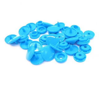 Кнопка пластиковая 10шт/уп голубой 12,5мм