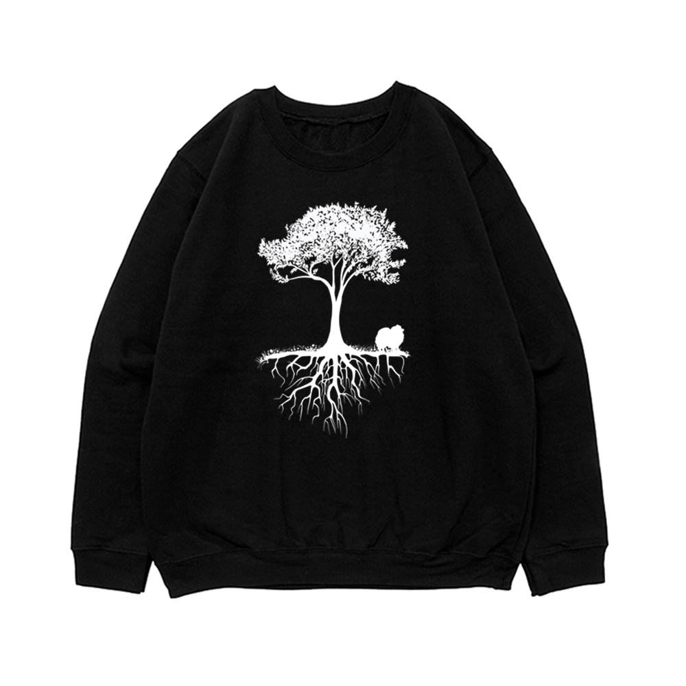 Свитшот "Шпиц у дерева"