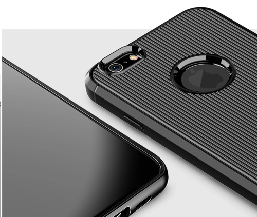 Чехол для iPhone 6 Plus (iPhone 6S Plus) цвет Black (черный), серия Bevel от Caseport