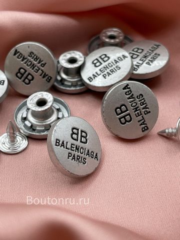 Пуговицы БЛНСГ установочные серебристые