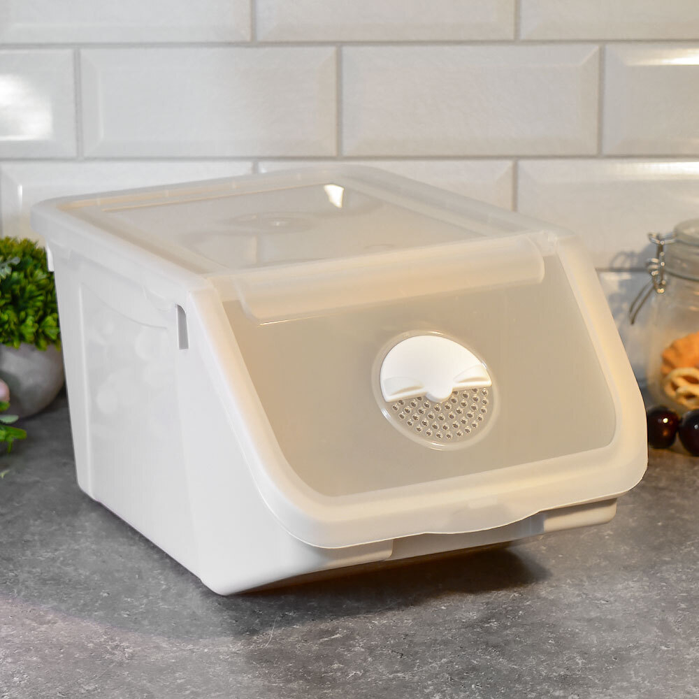 Контейнер для овощей 9л, бежевый