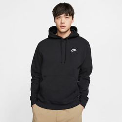 Куртка теннисная Nike Sportswear Club Hoodie PO BB - black/black/white