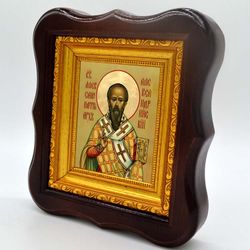 Александр Александрийский святитель, патриарх. Икона на холсте.