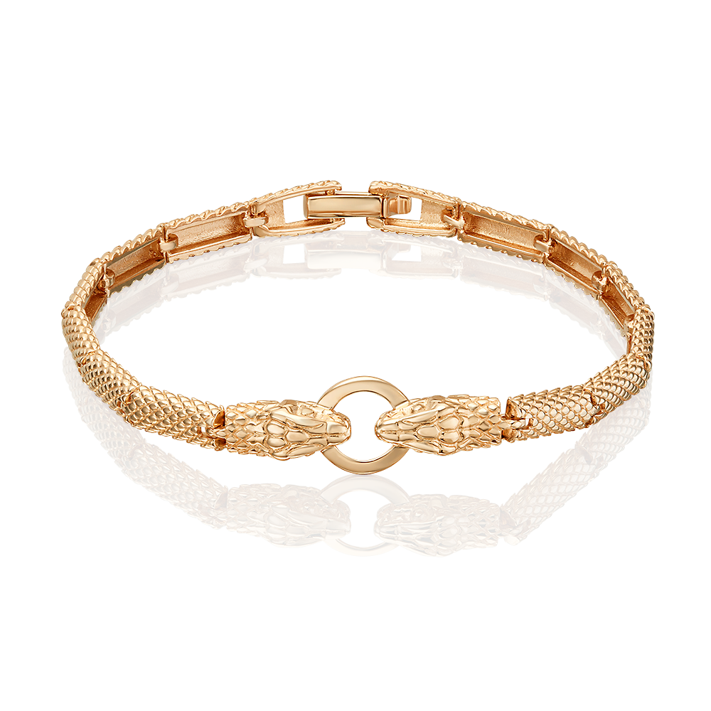 Браслет «Амфисбена» из красного золота