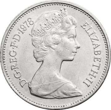 5 новых пенсов 1978 Великобритания