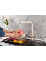 Смеситель для кухни с подключением под фильтр FRAP F4352-23