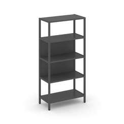 Shelf System Односекционный стеллаж четырехярусный SN.STM-411 Антрацит/Металл Антрацит 810*400*1613