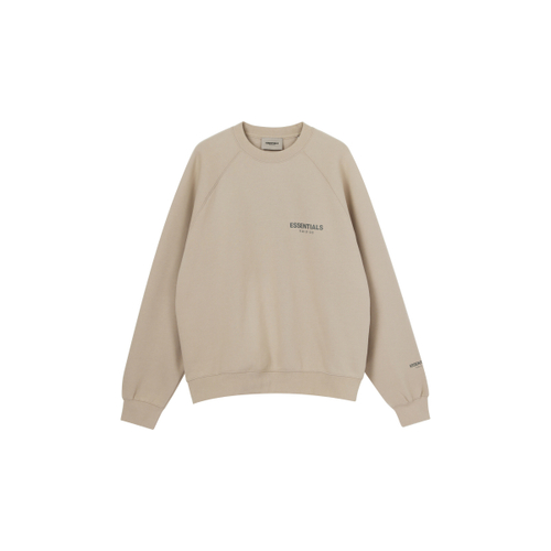 Толстовка Fear of God Essentials Pullover Crewneck String/Tan Logo, FOG-FW21-224