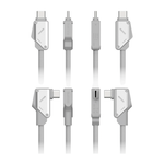 Кабель с оплёткой Aulumu M07 Aluminum Alloy USB-C (USB 3.2 Gen 2) (2 м) L-образный кабель с нейлоновой оплёткой. Поддерживаемая мощность — до 240 Вт, сила тока — 5 А, скорость передачи данных — до 10 Гбит/с. Разрешение — до 4K 60 Гц. Есть LED-индикация
