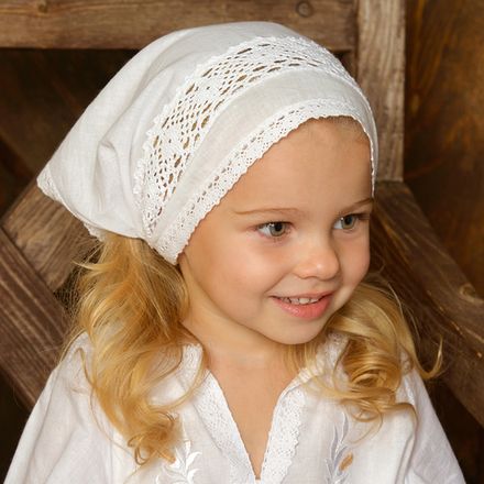 Косынка кружевная "Классика"  (на резинке)