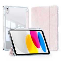 Чехол книжка розового цвета от Dux Ducis для iPad 10 (2022-) и iPad 11 (2025-), серия Unid Series Case