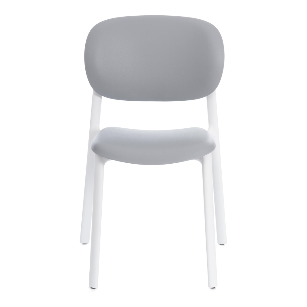 Стул ADORE (mod. XRB-1025) пластик, серый / белый (grey / white), 41 х 53 х 81,5 см