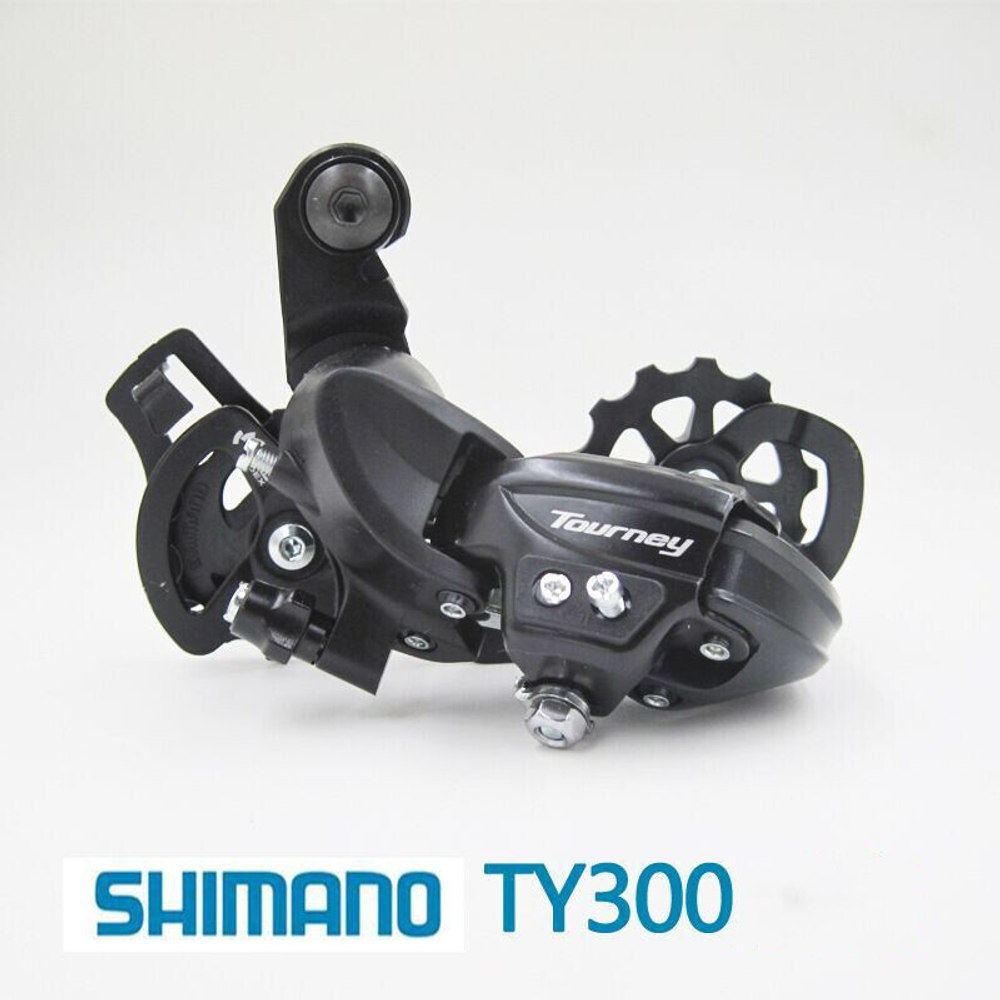 Задний переключатель SHIMANO Tourney TY300 6/7 скоростей крепление на петух