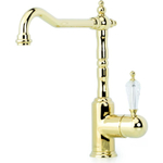 Смеситель для кухни Boheme TRADIZIONALE ORO 102-SW Золото с кристаллом Swarovski