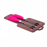 Зажимы на соски «вилки» с кисточками из шелка, бордовый